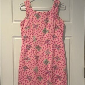 Lilly Pulitzer Pink and Green Patterned Dress